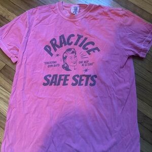 Pink Graphic T-Shirt Gym Rat